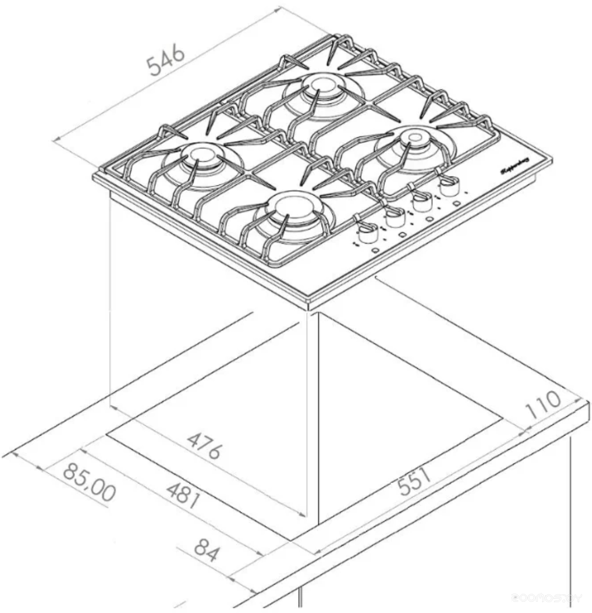 Варочная панель Kuppersberg FQ 602 B