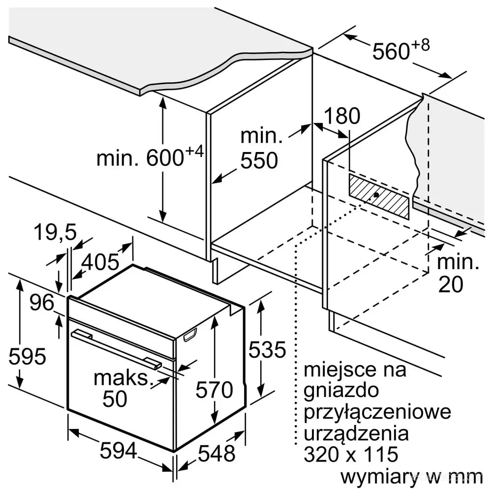 Духовой шкаф Bosch HBA534BW0