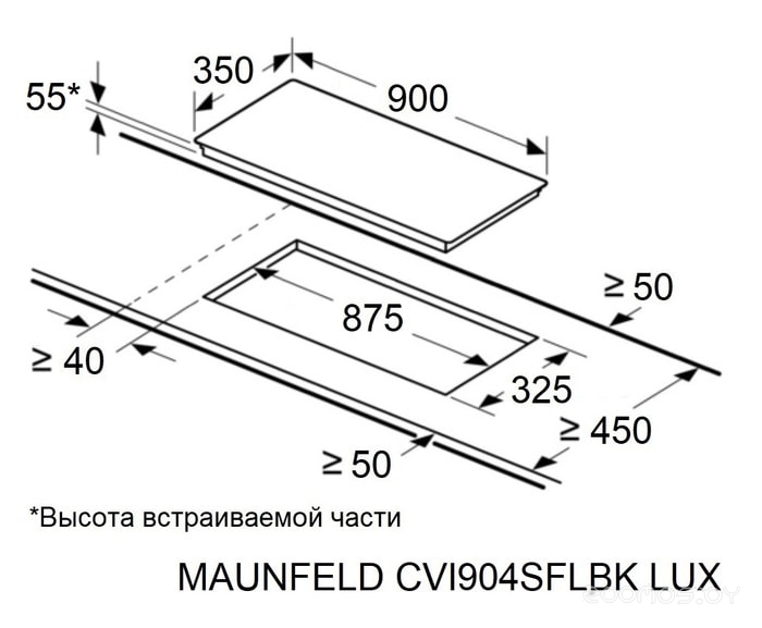 Варочная панель Maunfeld CVI904SFLBK LUX