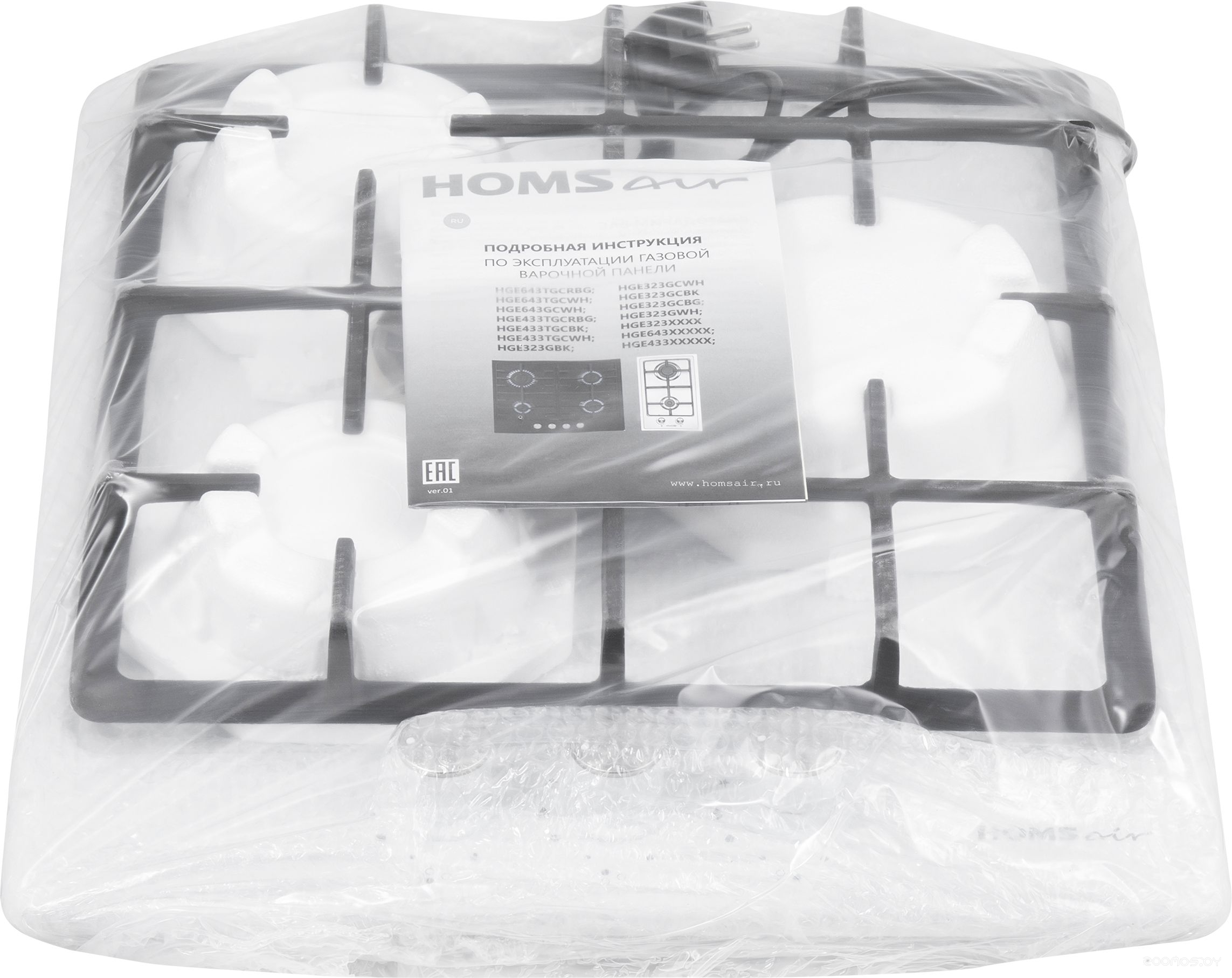 Варочная панель HOMSair HGE433TGCWH