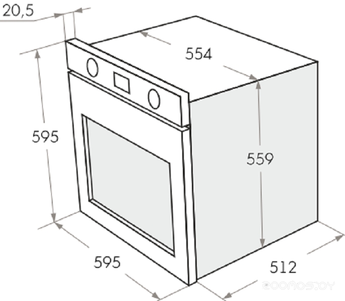 Духовой шкаф Maunfeld EOEH 5811W