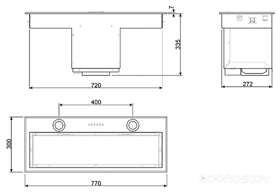 Кухонная вытяжка Smeg KSEG 78 PXE