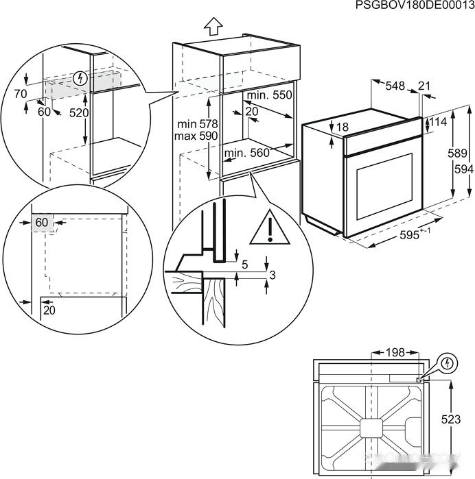 Духовой шкаф Electrolux EOE7C31V