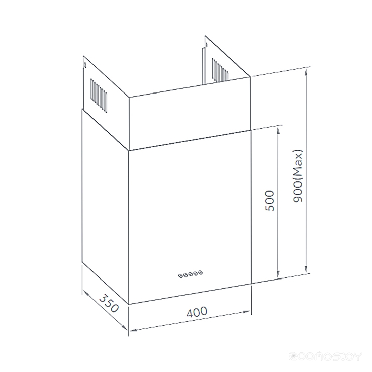 Кухонная вытяжка Weissgauff Box 40 PB Black