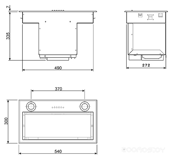 Кухонная вытяжка Smeg KSEG 58 PXE