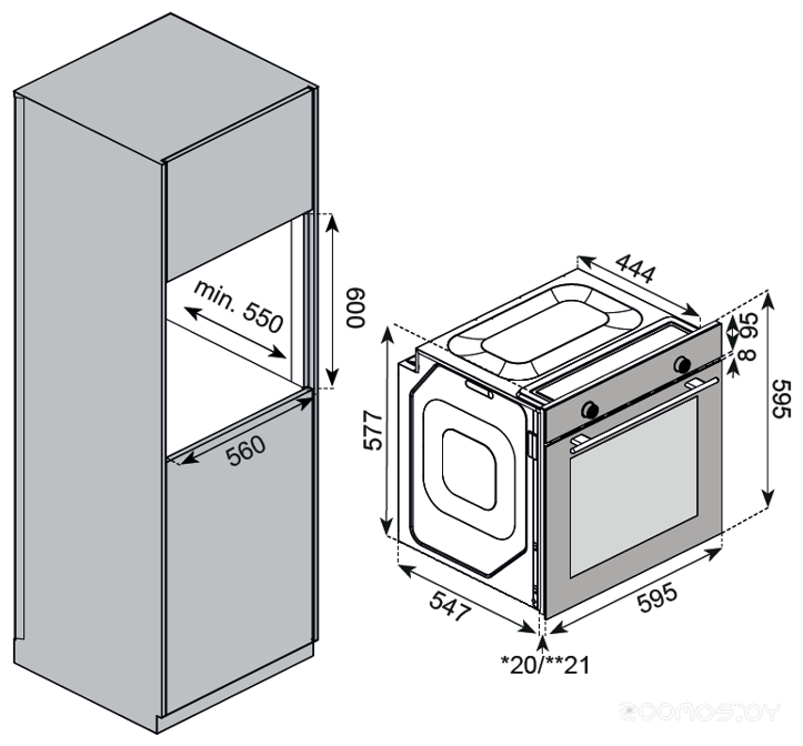 Духовой шкаф Kuppersberg HF 608 W