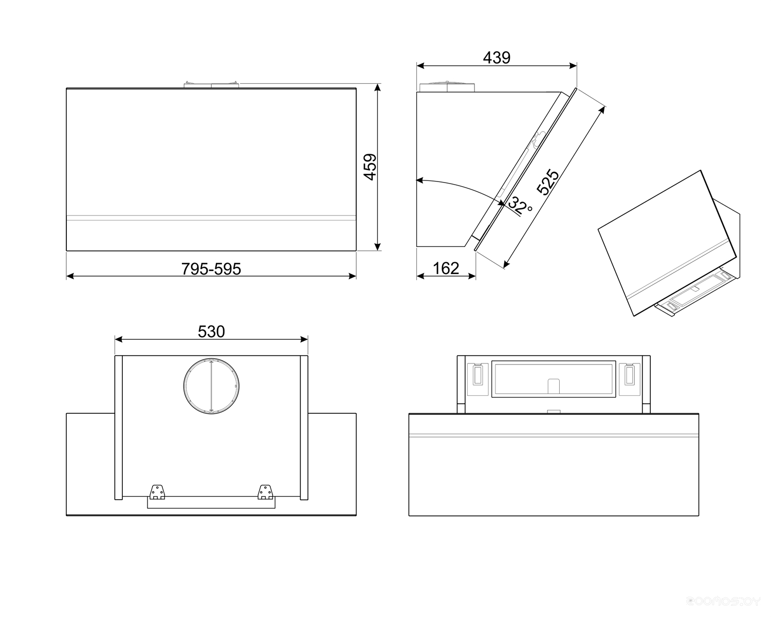 Кухонная вытяжка Smeg KV28N