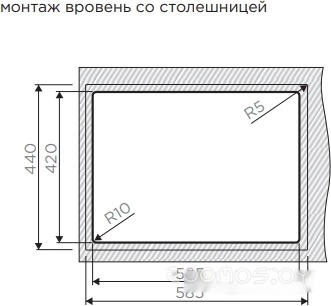Omoikiri Taki 58-2-U/IF IN-L