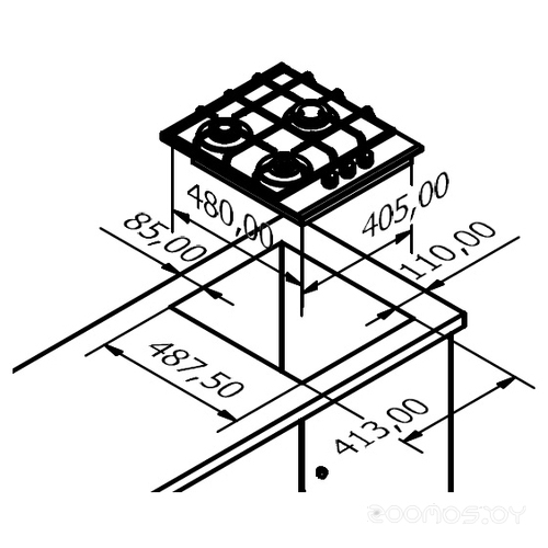 Варочная панель Kuppersberg FQ 42 B