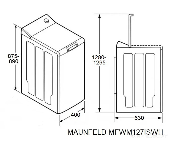 Maunfeld MFWM127ISWH