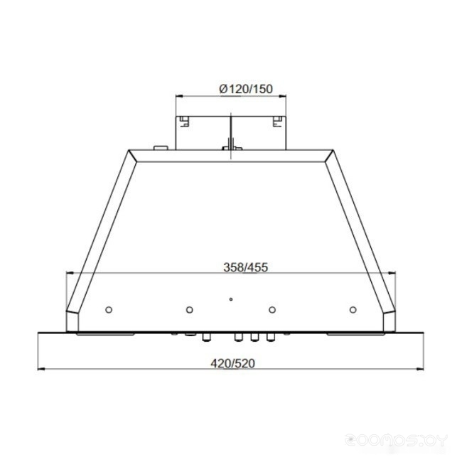 Кухонная вытяжка Elikor Box 52П-700 213857 (белый)