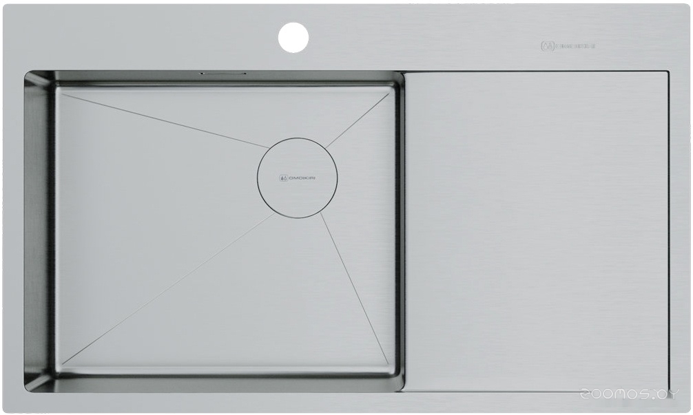 Omoikiri Akisame 86 Side IN-L 4997031 (нержавеющая сталь)