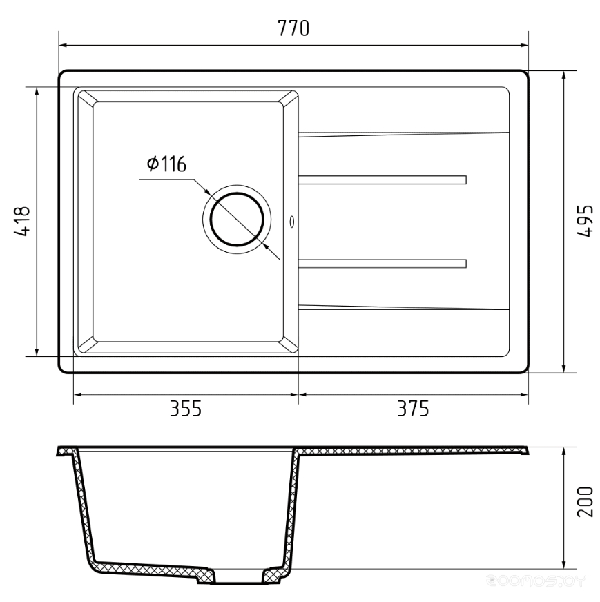 GranFest Quadro GF-Q780L (графит)