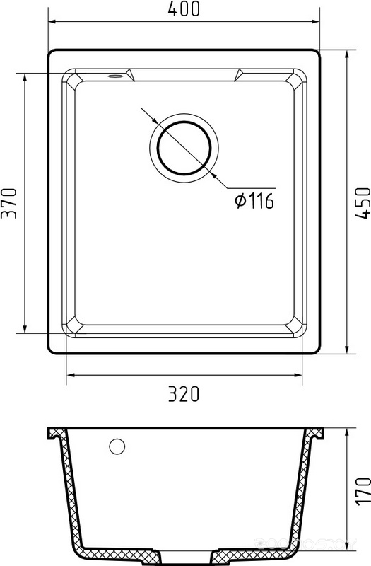 GranFest QUARZ GF-UR-4540 (темно-серый)