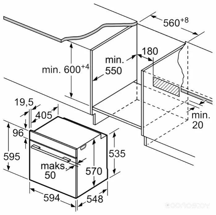 Духовой шкаф Bosch HBA534ES0