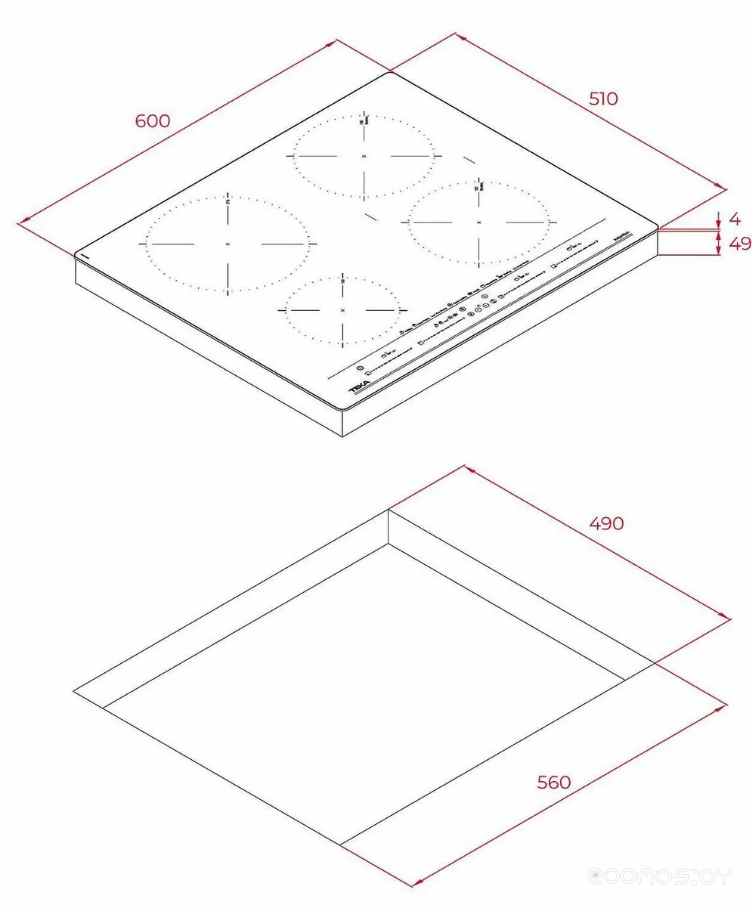 Варочная панель Teka IZC 64630 MST белое стекло 112500027