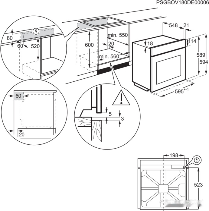Духовой шкаф Electrolux EOF5C50V