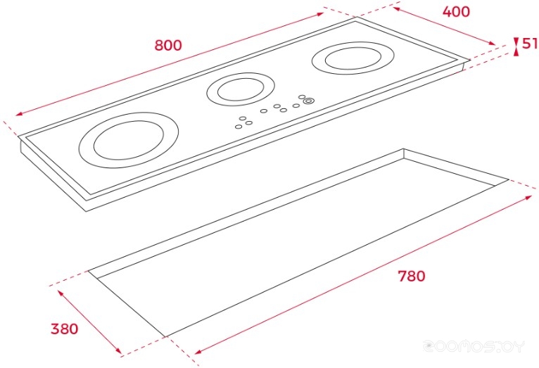 Варочная панель Teka TRC 83631 TCS Black 112530000