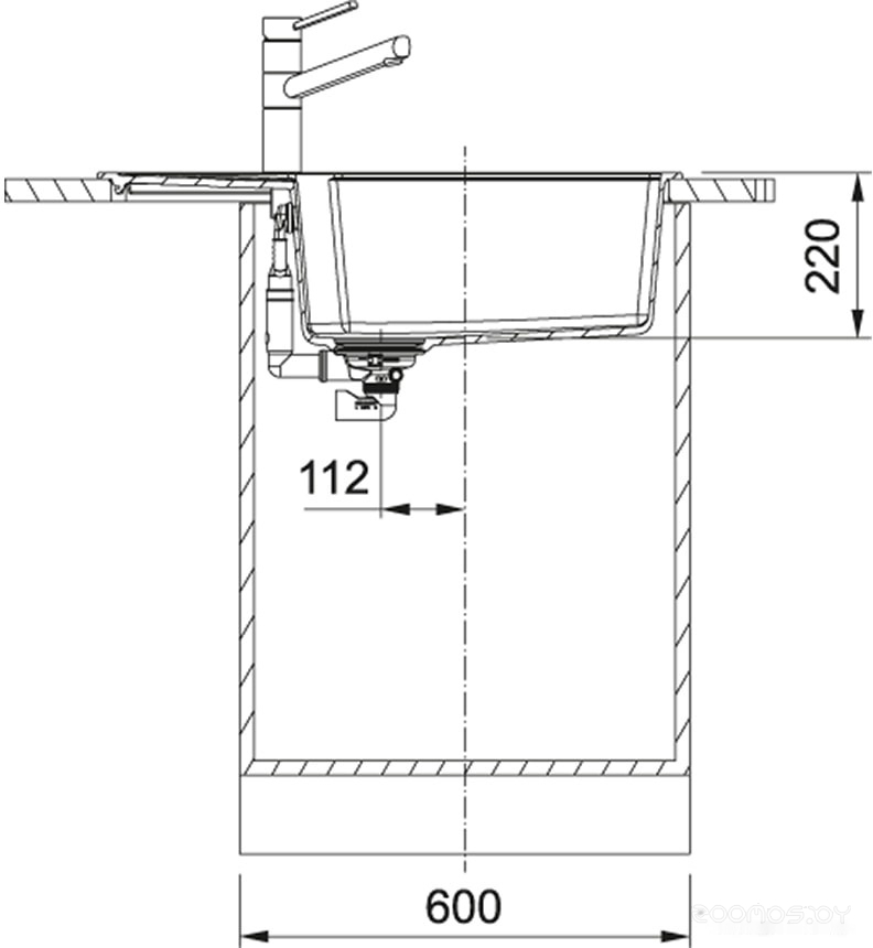 Franke UBG 611-78L (оникс)