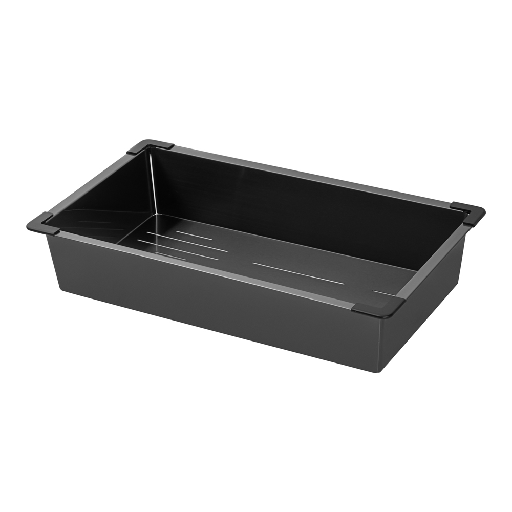Комплект для кухни ARFEKA ECO AR мойка 600*500 POP-UP, коландер G, дозатор BLACK DECOR VOLCANIC ROCK