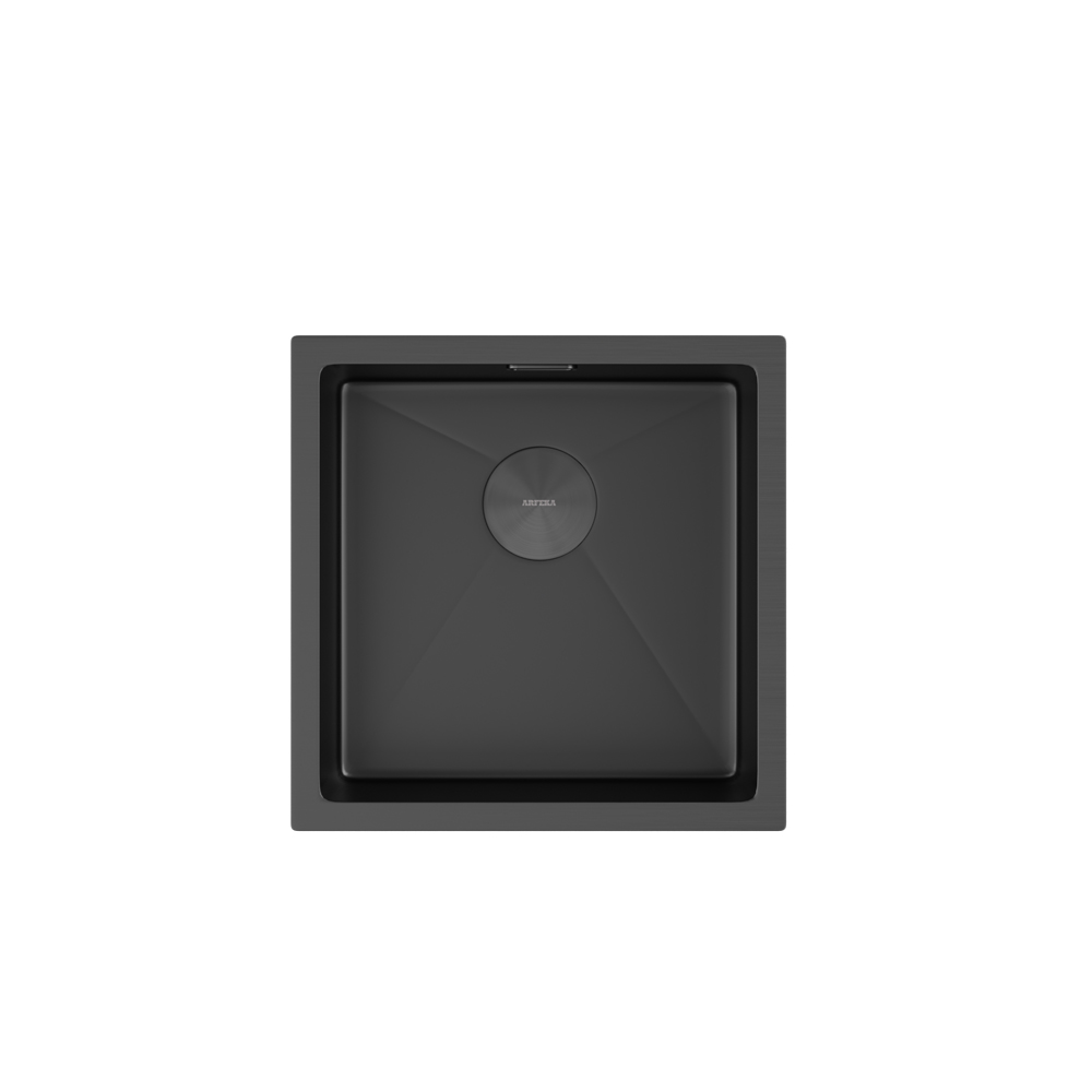 Мойка ARFEKA ECO AR 450*450 POP-UP BLACK PVD NANO