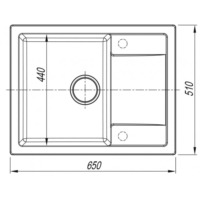 Мойка кухонная ARFEKA ZIA 65 WET GRAPHITE