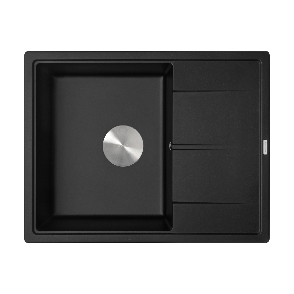 Мойка ZorG Rock 65 PREMIUM black metallic