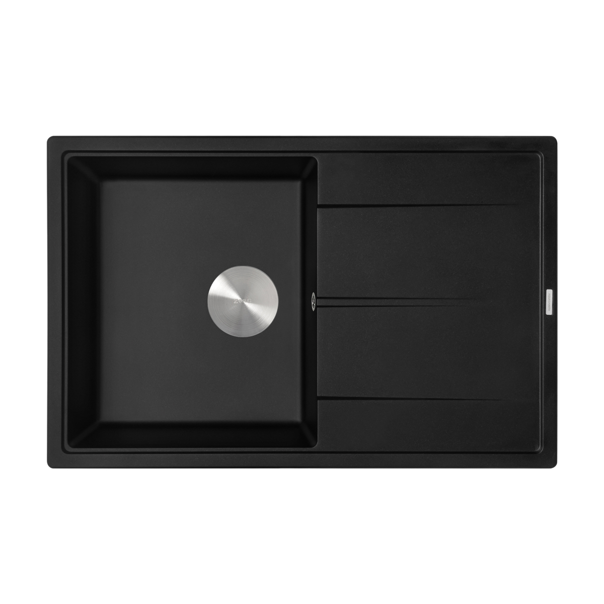 Мойка ZorG Rock 78 PREMIUM black metallic
