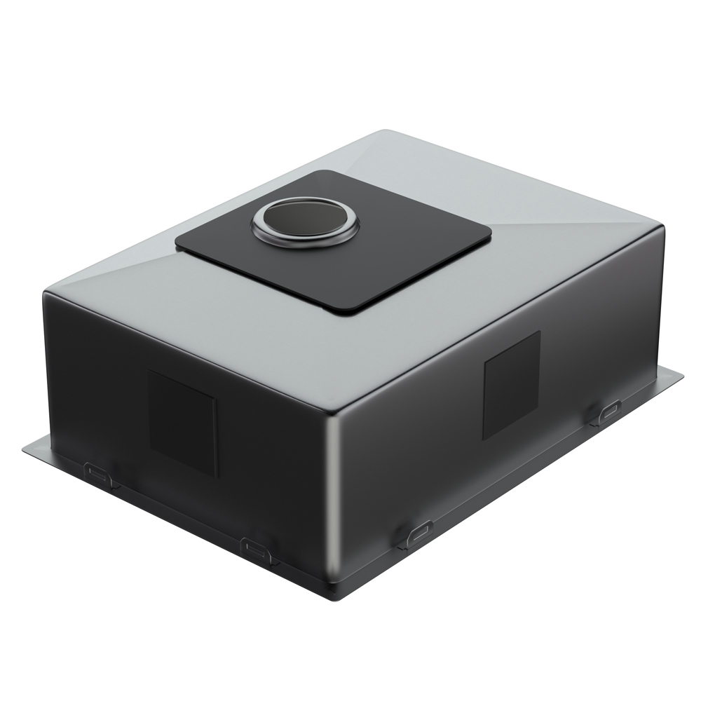 Мойка ZorG ZEROX 54 U / IF SIDE SF PVD GUNBLACK