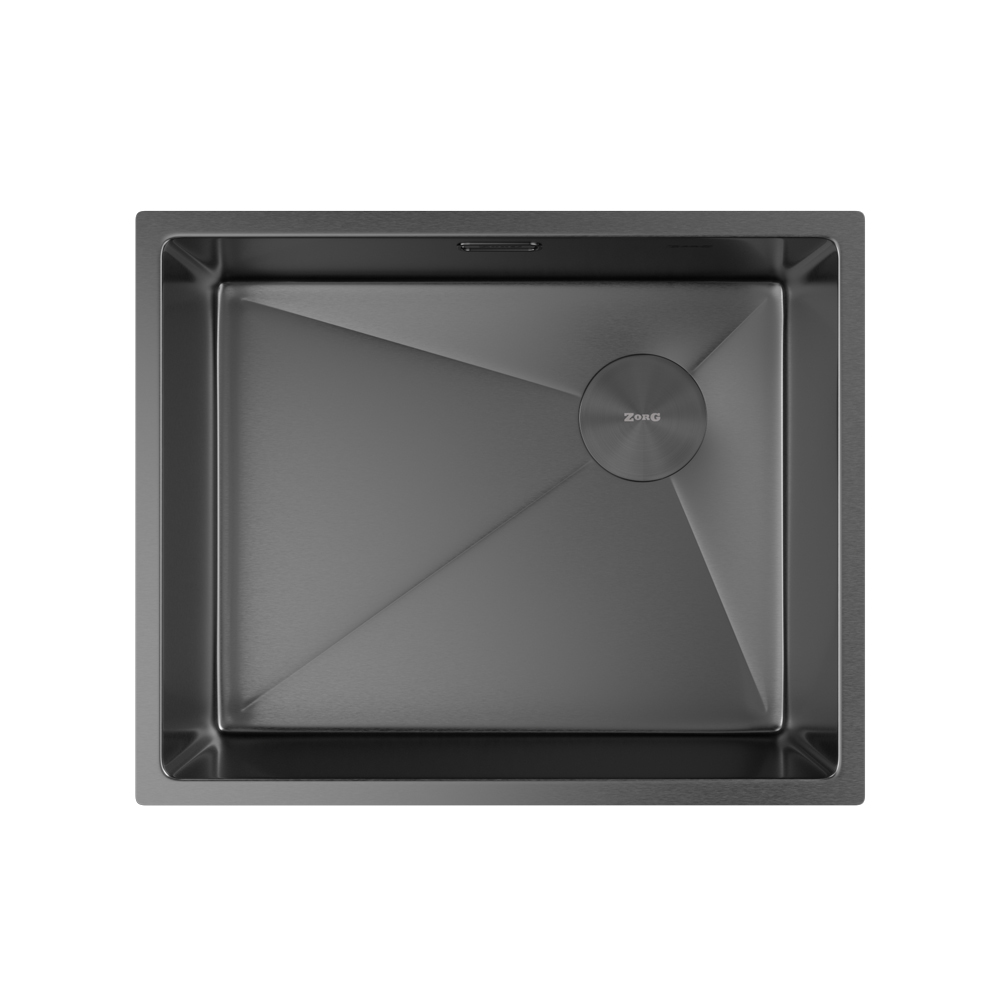 Мойка ZorG ZEROX 54 U / IF SIDE SF PVD GUNBLACK