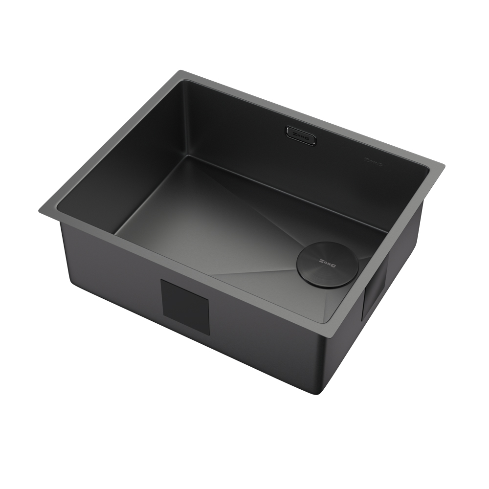Мойка ZorG ZEROX 54 U / IF SIDE SF ZURINOX PVD GUNBLACK