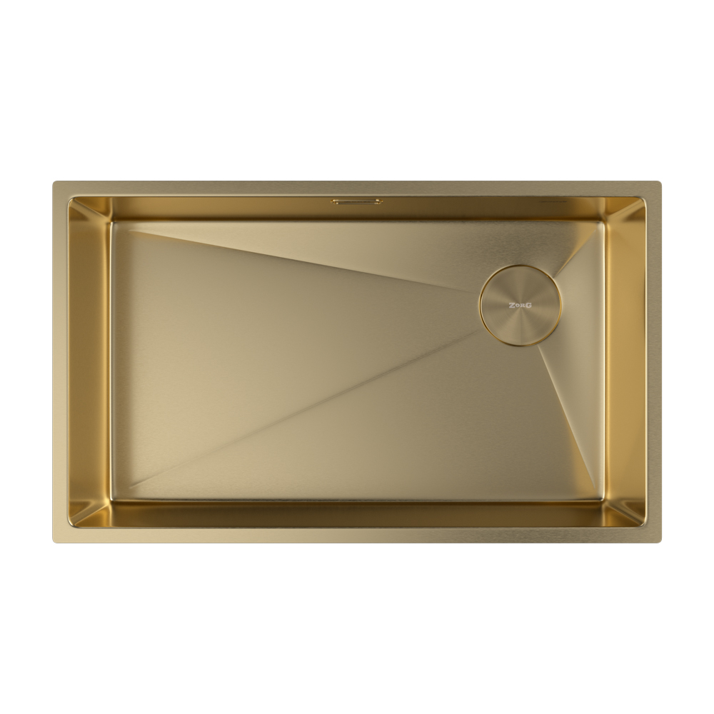 Мойка ZorG ZEROX 74 U / IF SIDE SF PVD GOLD