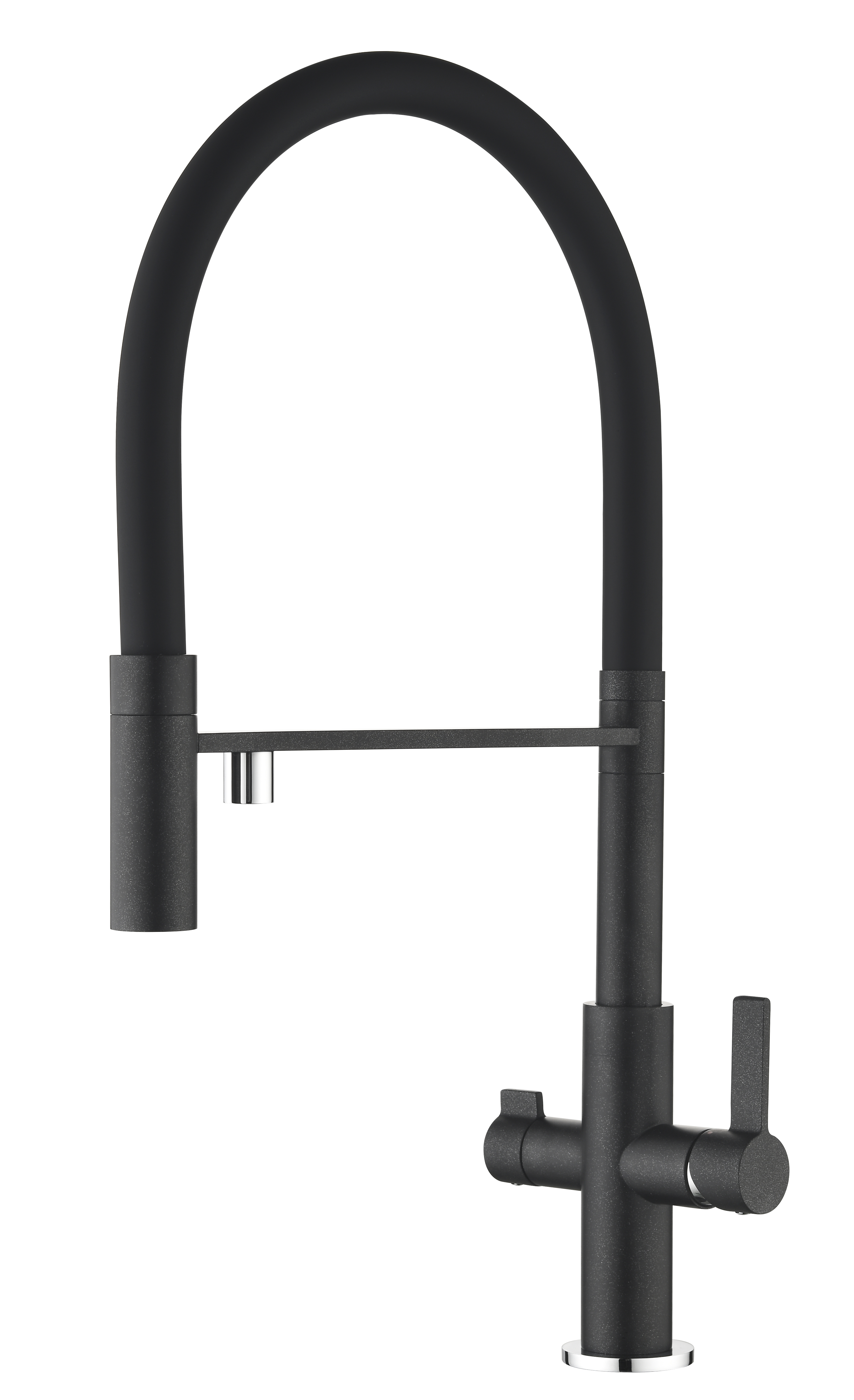 Смеситель для кухни ZorG SOIFOS PREMIUM BRASS Black metallic