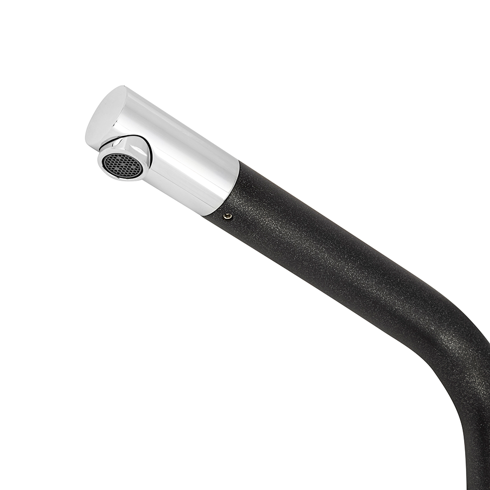 Смеситель ZorG FORTE black metallic