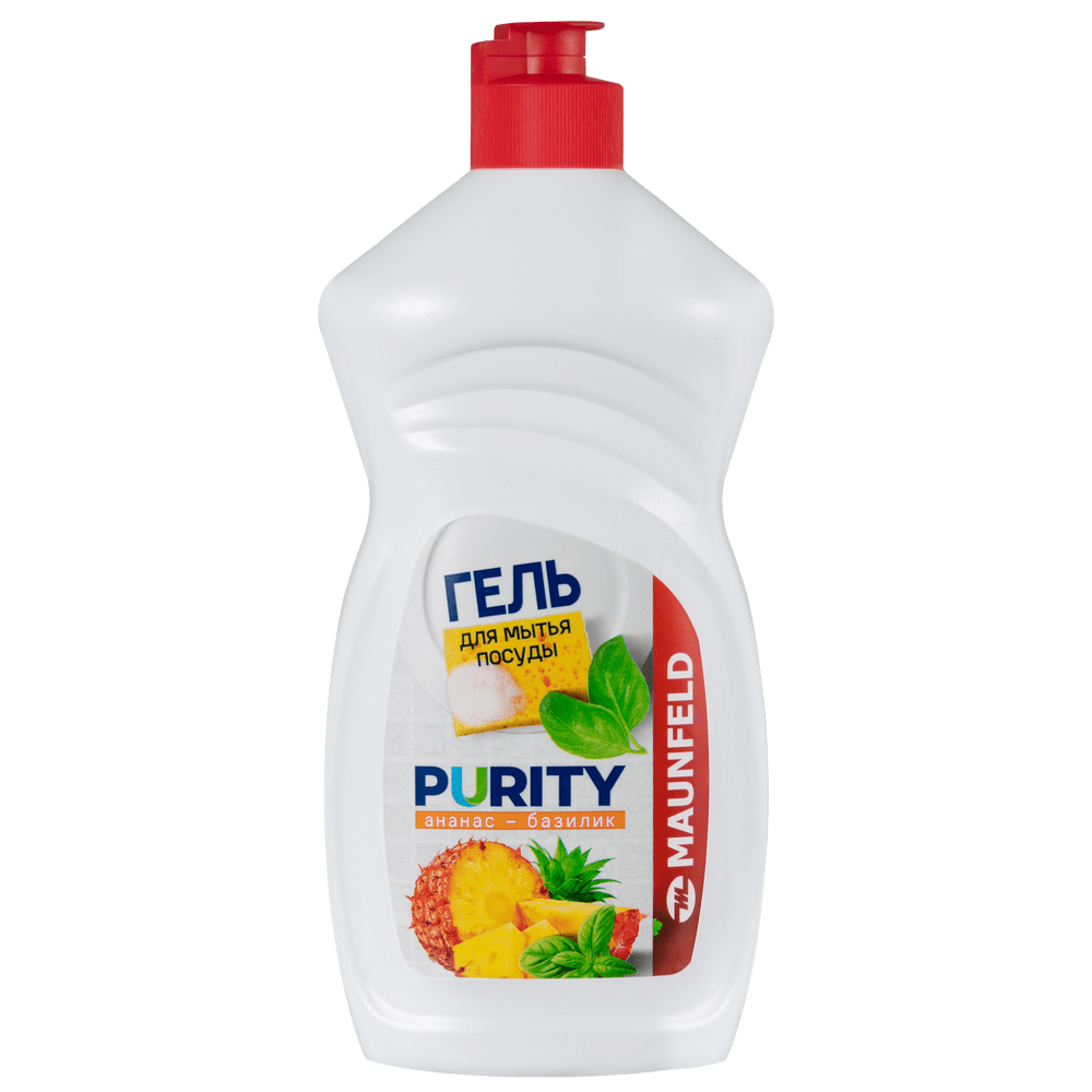 Гель для мытья посуды MAUNFELD Purity Ананас и базилик 450г MDL450PF