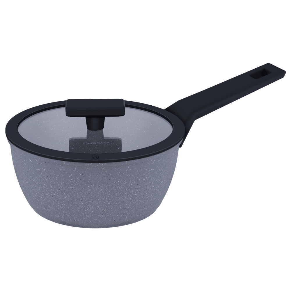 Ковш из кованого алюминия со стеклянной крышкой, 18 см, 1,65 л FILIGRANA SAGA FG18SGA01SP