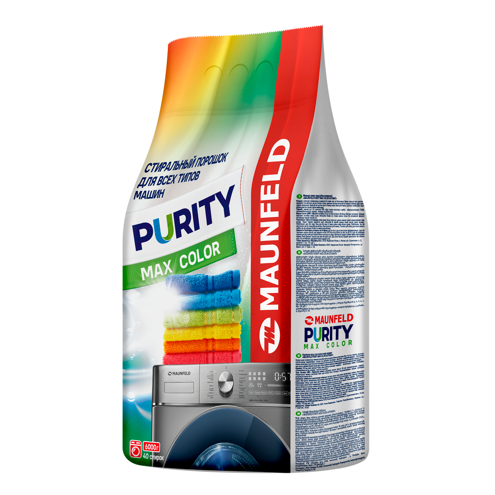 Стиральный порошок MAUNFELD Purity Max Color Automat 6кг MWP6000CA
