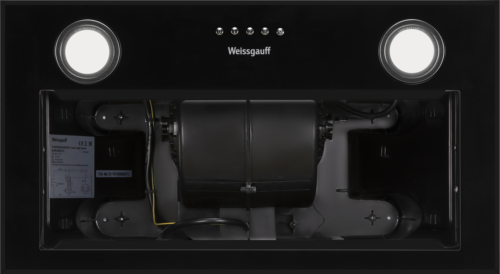 Кухонная вытяжка Weissgauff Box 850 BL
