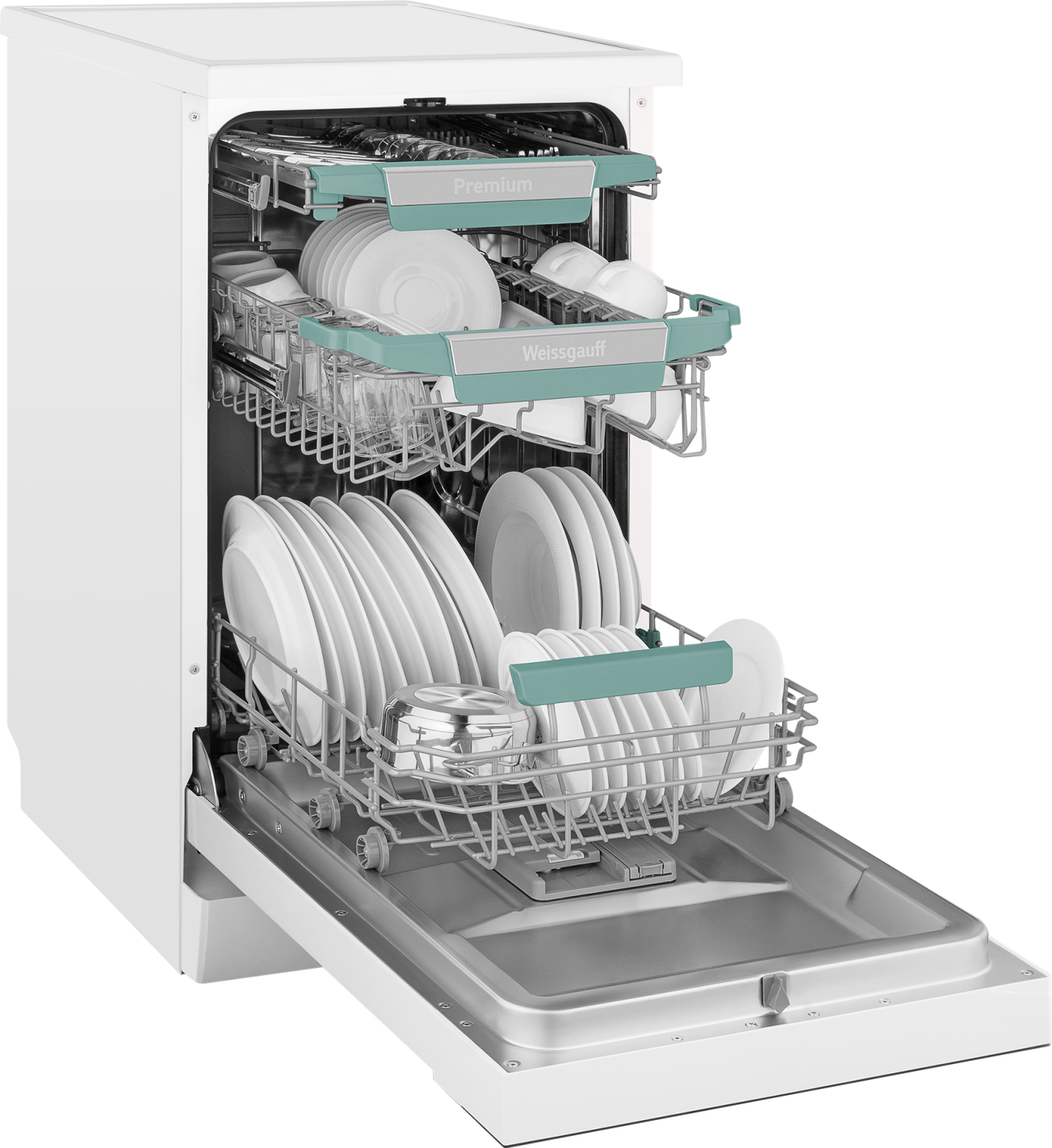 Посудомоечная машина Weissgauff DW 4539 Inverter Touch AutoOpen White