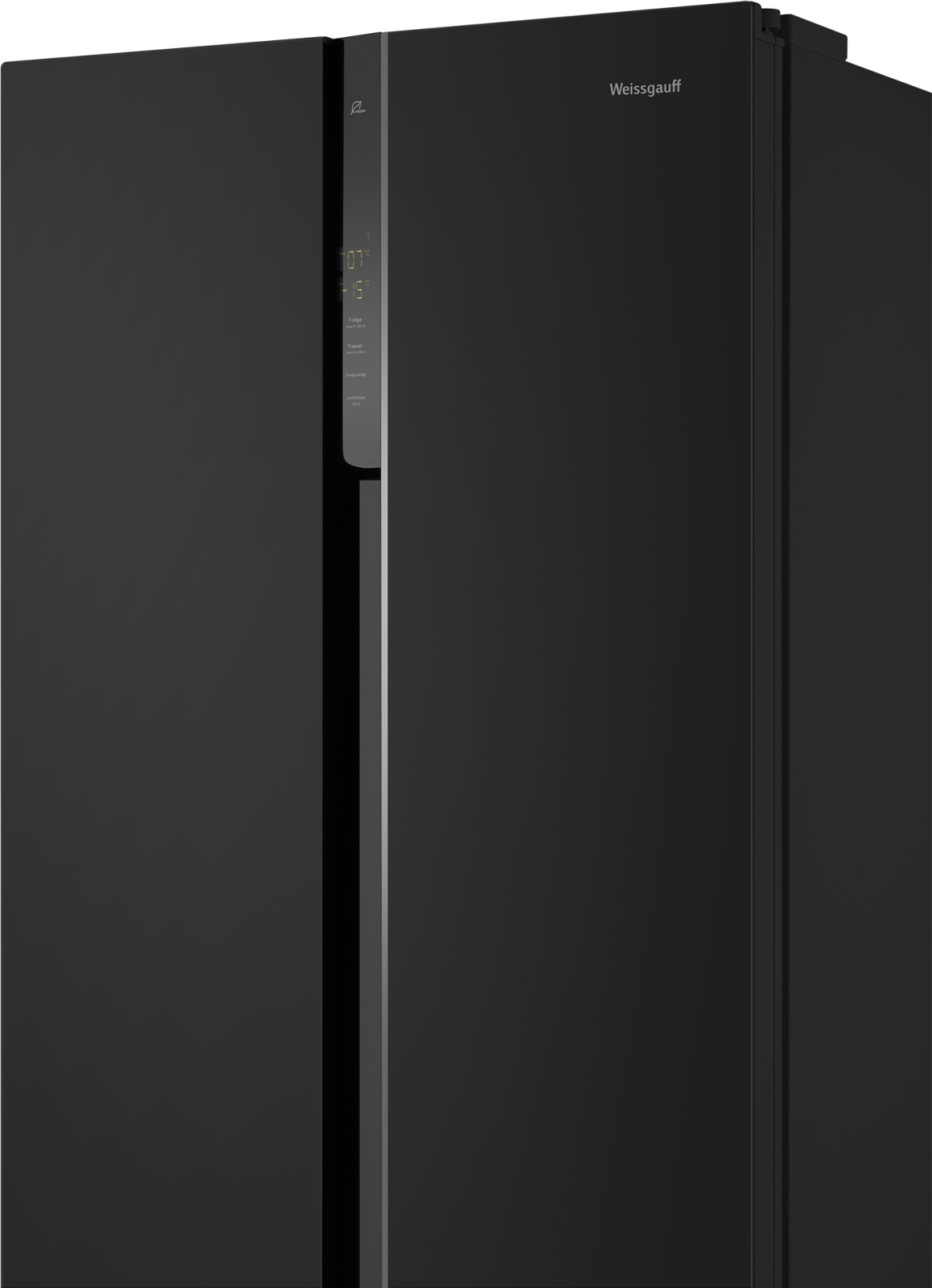 Холодильник Weissgauff WSBS 500 Inverter NoFrost Black Glass