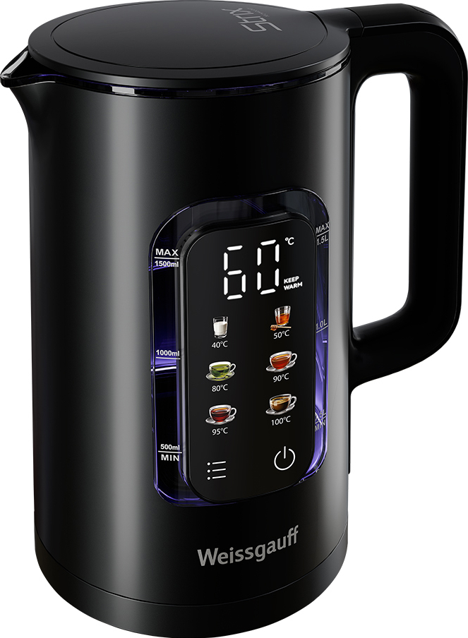 Чайник Weissgauff WK 1500 Db Touch BodyCool