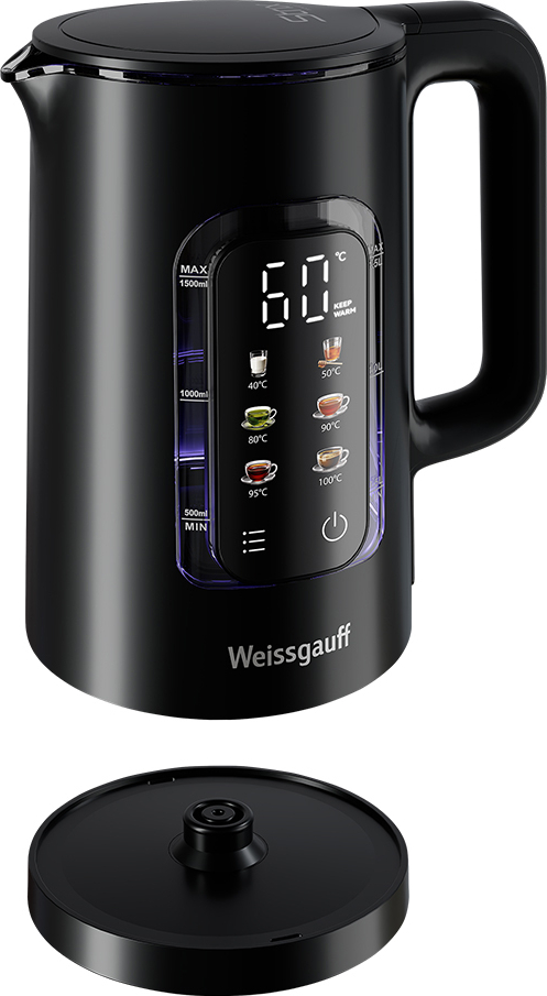 Чайник Weissgauff WK 1500 Db Touch BodyCool