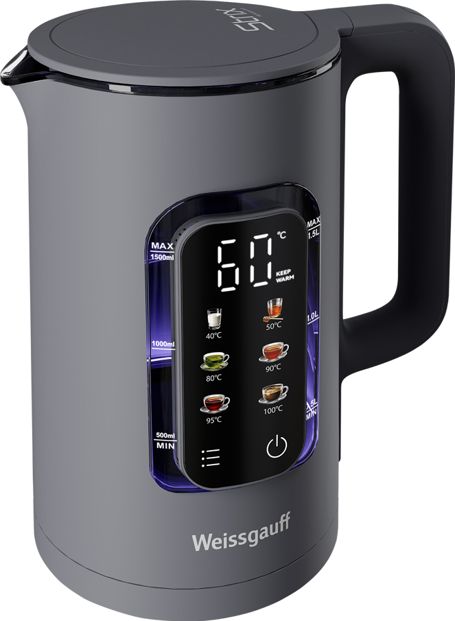Чайник Weissgauff WK 1500 Dt Touch BodyCool