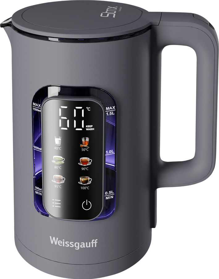 Чайник Weissgauff WK 1500 Dt Touch BodyCool