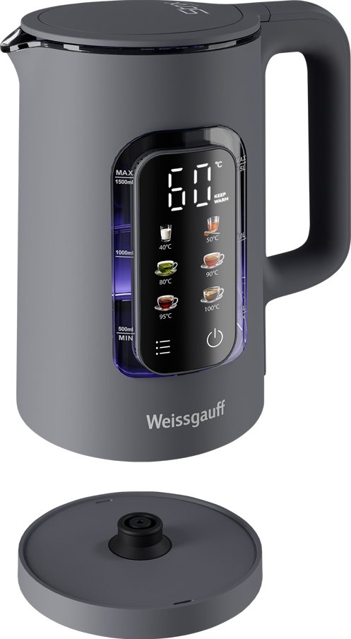 Чайник Weissgauff WK 1500 Dt Touch BodyCool