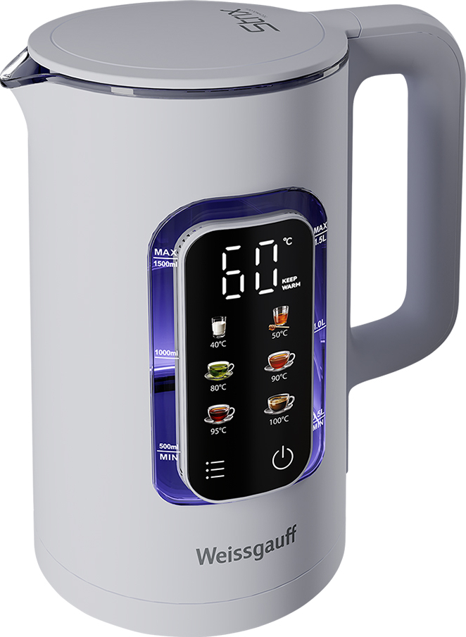 Чайник Weissgauff WK 1500 Dw Touch BodyCool