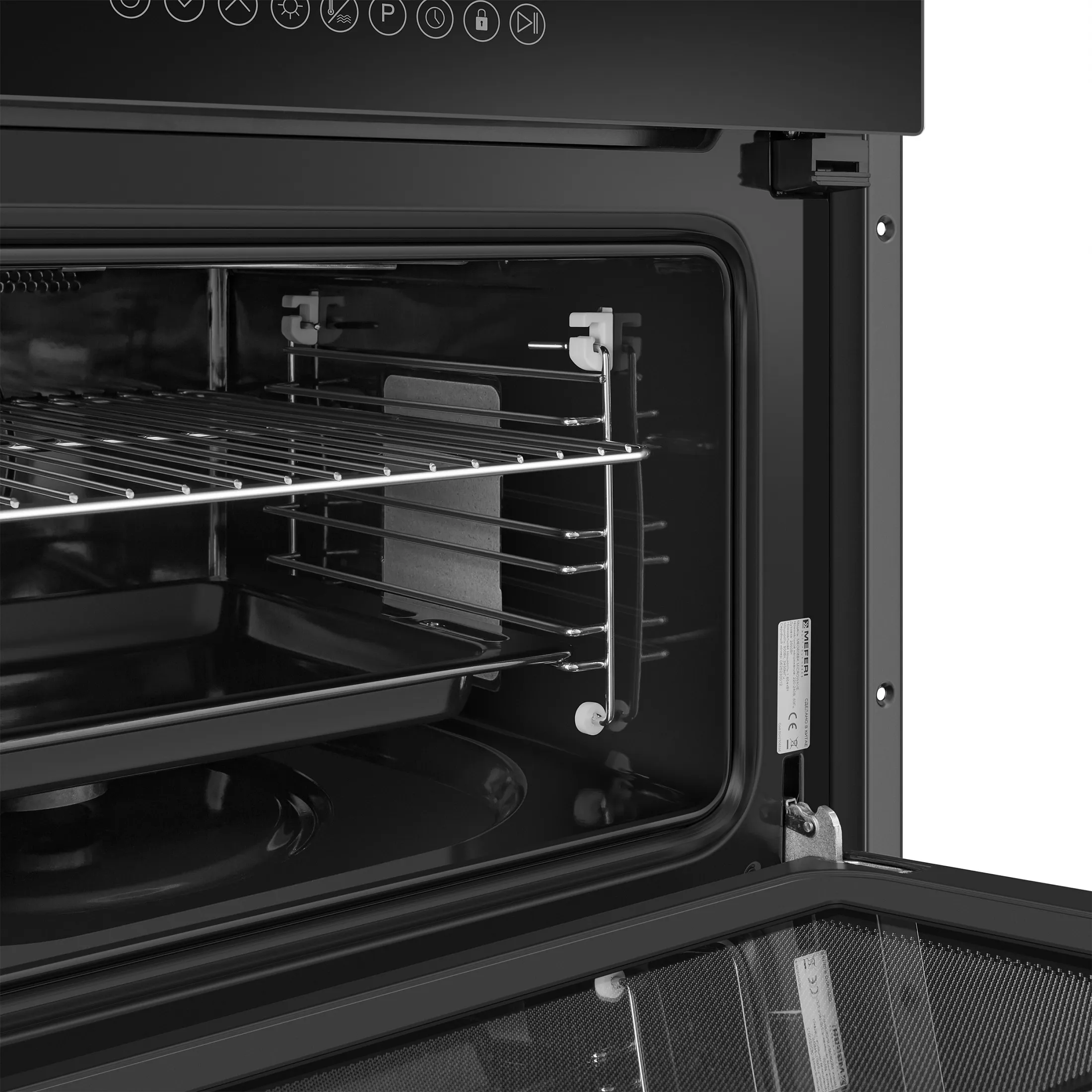 Духовой шкаф электрический MEFERI MEO608BK MICROWAVE