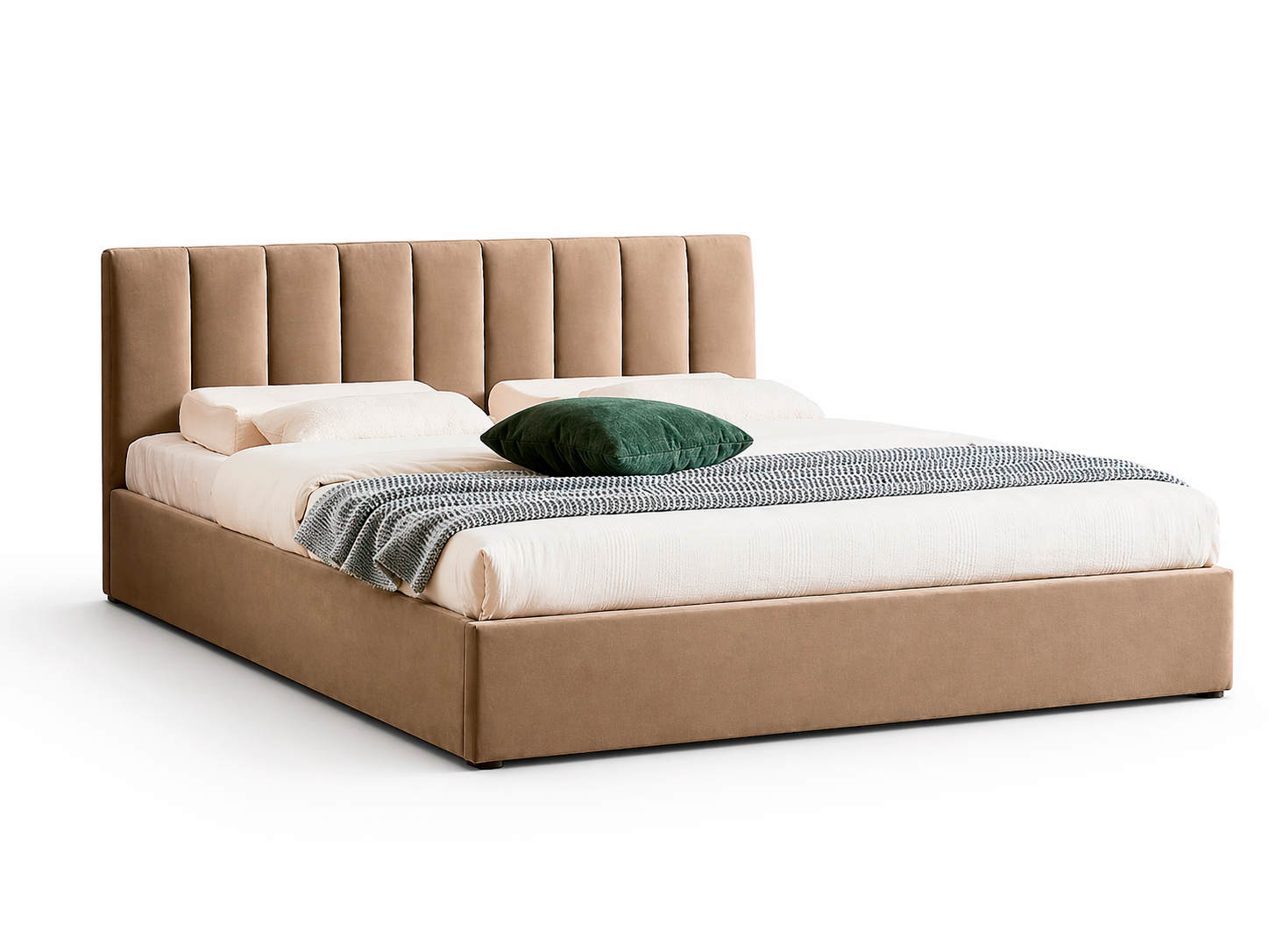 Кровать SIGNAL MONTREAL Velvet Bluvel 28 бежевый, 160/200