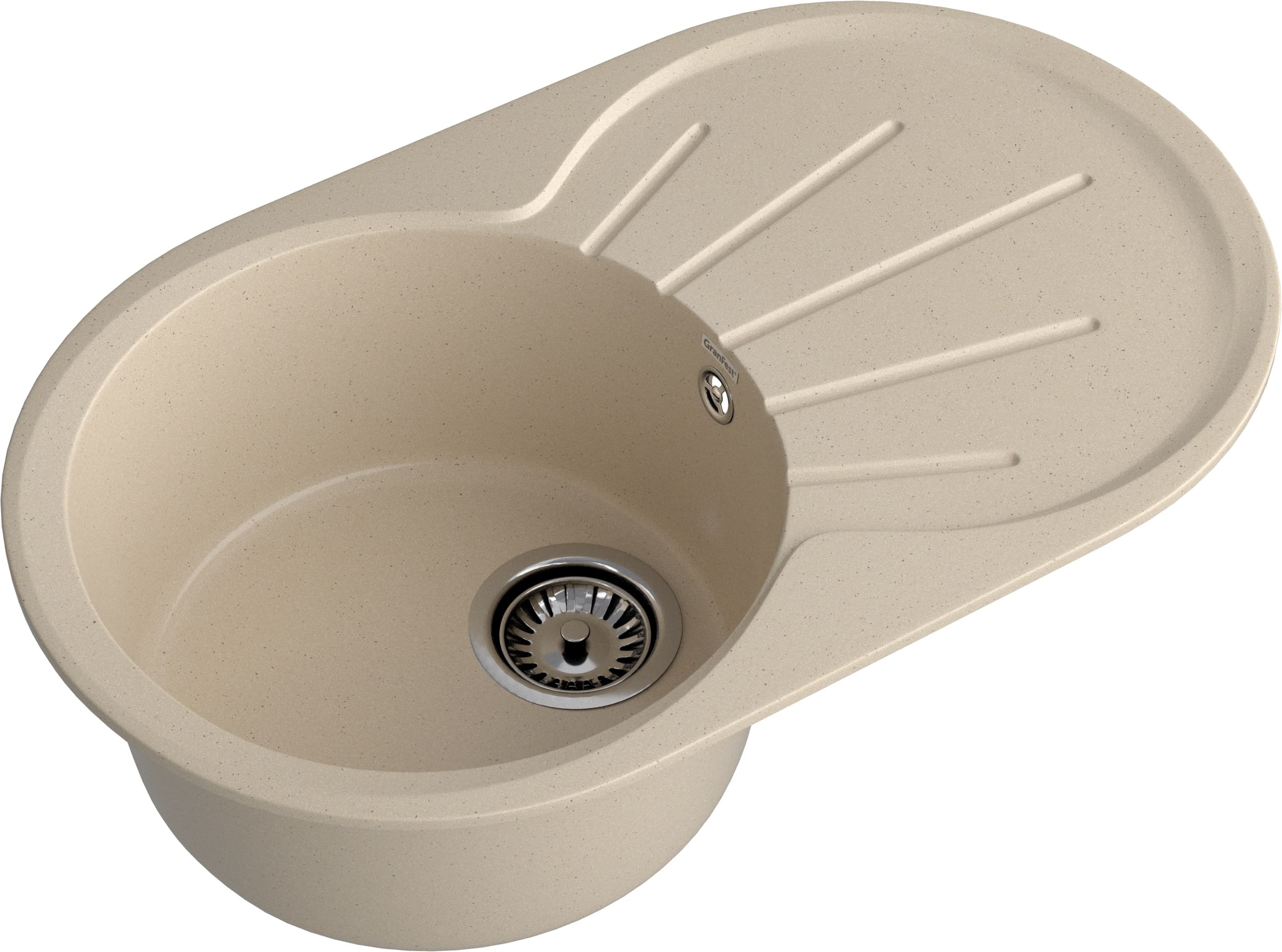 Кухонная мойка GRANFEST RONDO R-750L кашемир