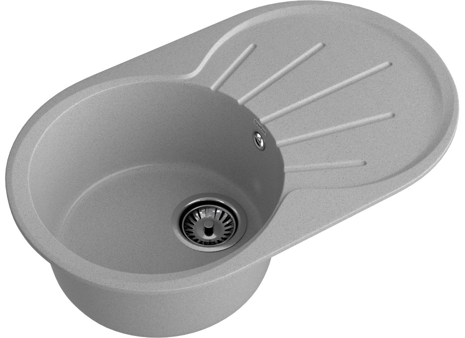Кухонная мойка GRANFEST RONDO R-750L серый